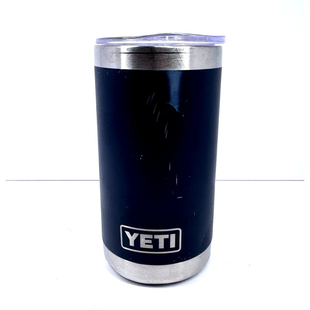 YETI Rambler Tumbler Navy Blue Stainless Steel READ
